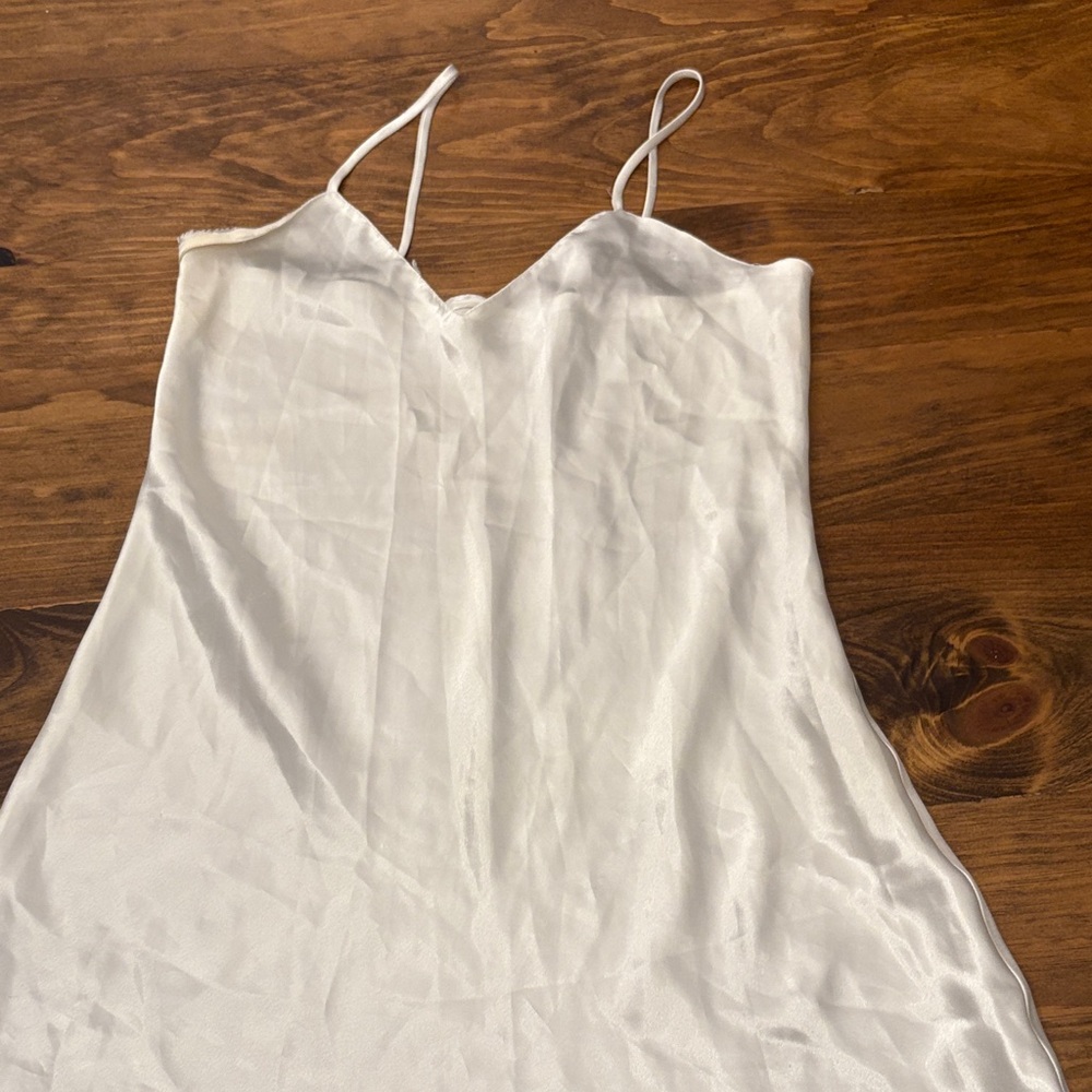 Elegant White Slip Dress